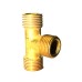 Brass Tee Connection Male Thread.